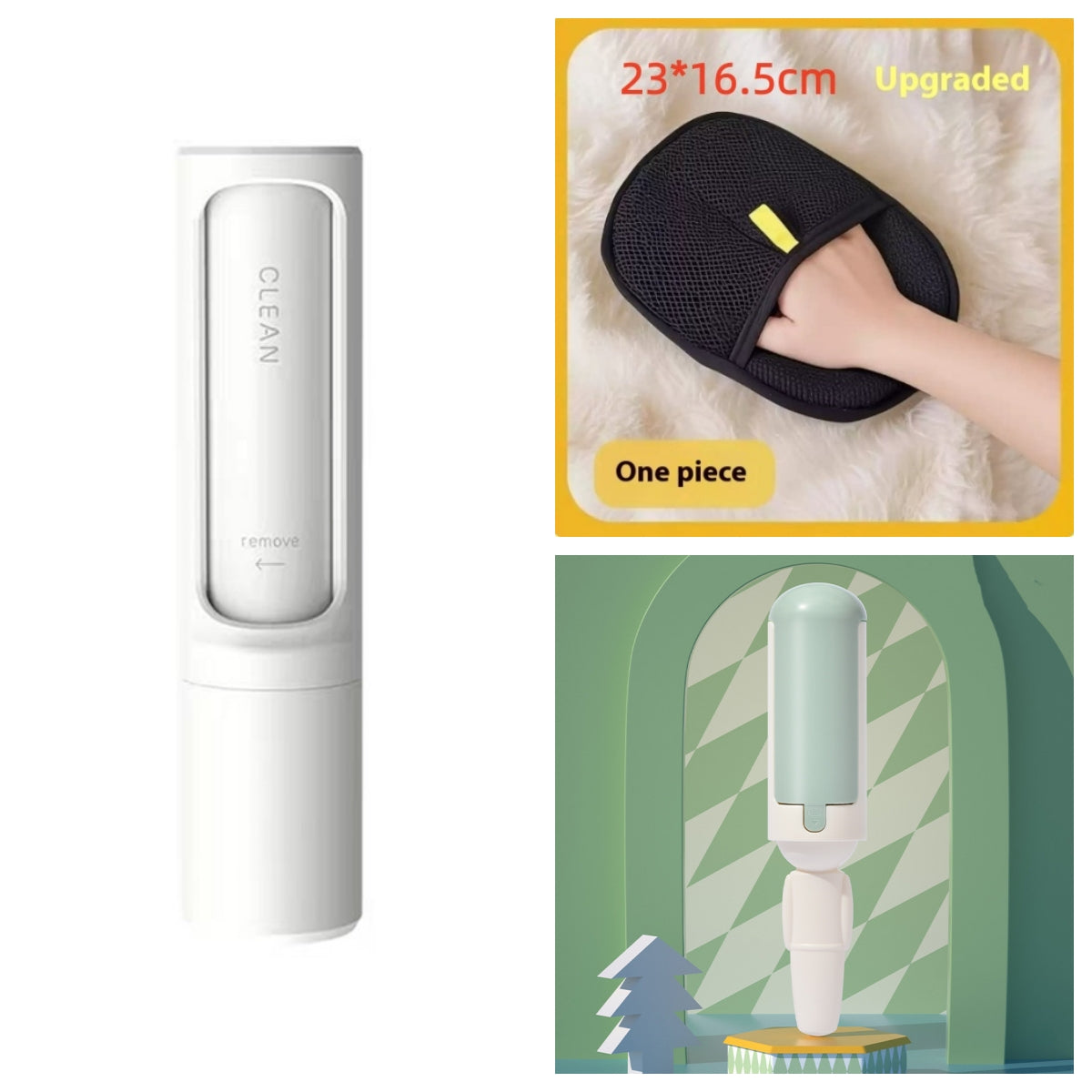 2-in-1 Reusable Pet Hair Remover & Lint Roller