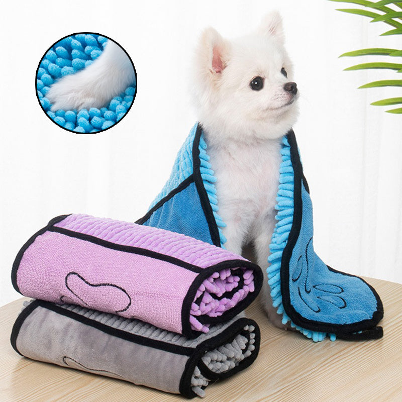 Super Absorbent Pet Bathrobe Towel – Microfiber