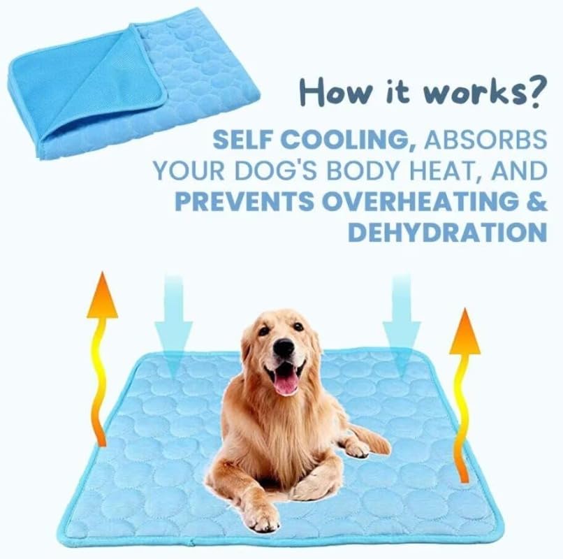Cooling Ice-Silk Pet Mat for Summer
