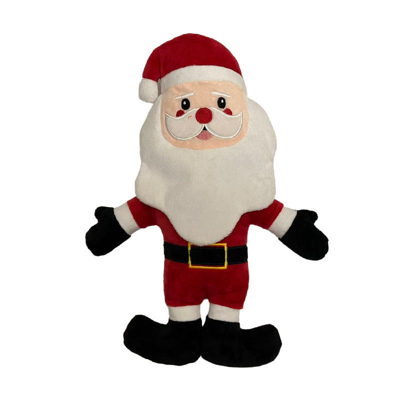 Christmas Plush Dog Toy – Squeaky Santa, Reindeer or Snowman