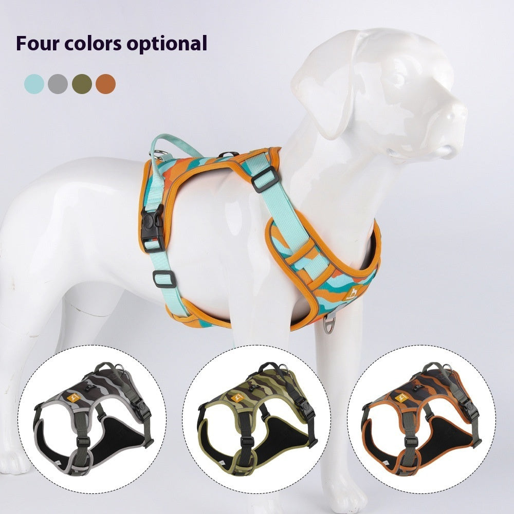 Reflective Dog Harness Leash with Handle
