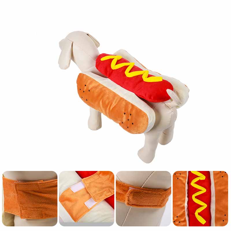 Funny Hot Dog Halloween Costume for Dogs