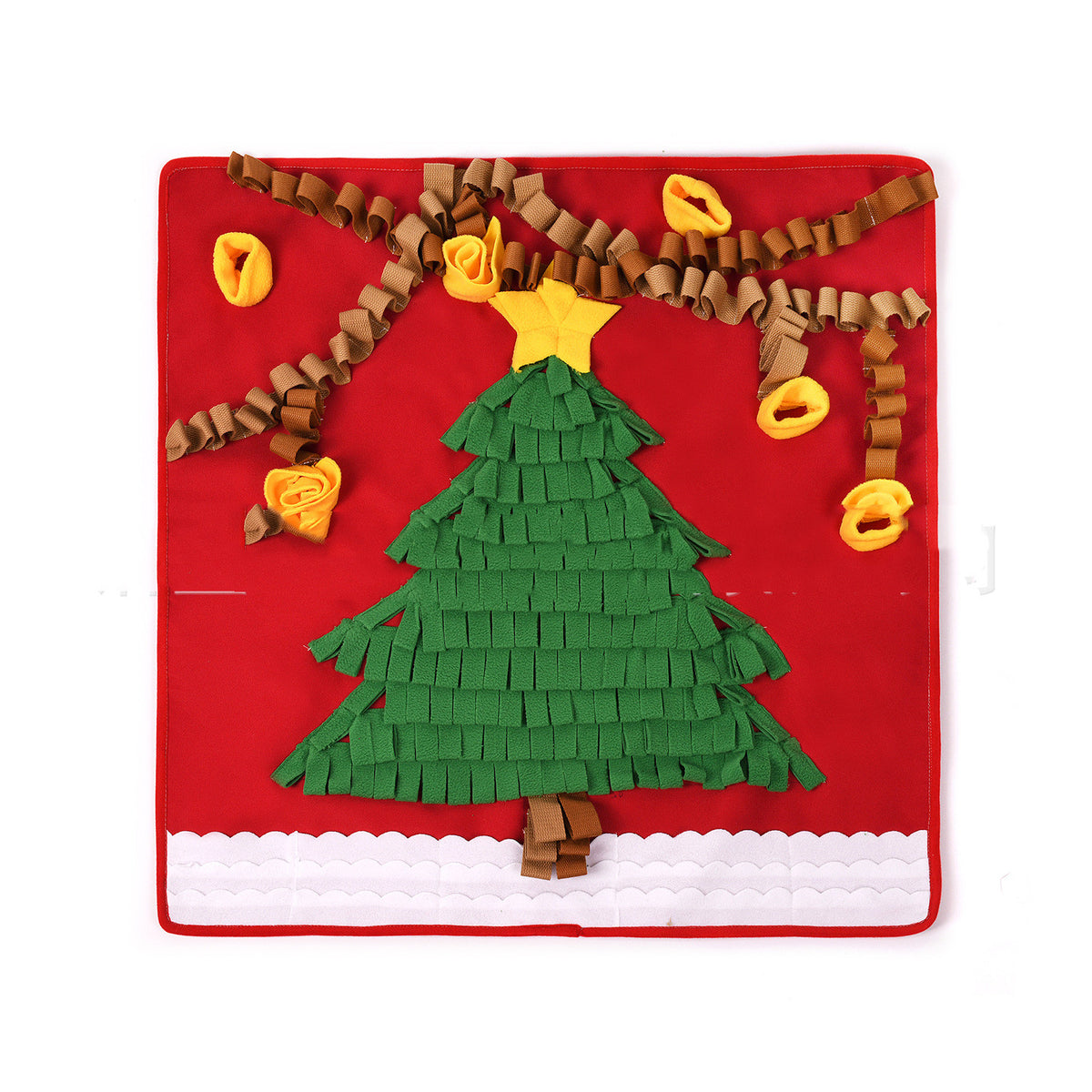 Christmas Tree Snuffle Mat for Dogs – Washable Sniffing Game