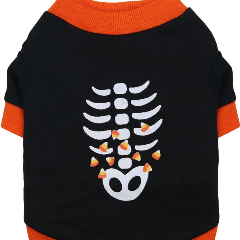 Skeleton or Ghost Sweatshirt for Dogs & Cats – Cotton