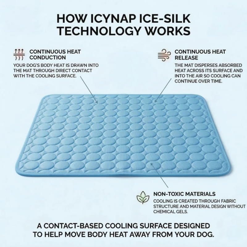 Cooling Ice-Silk Pet Mat for Summer