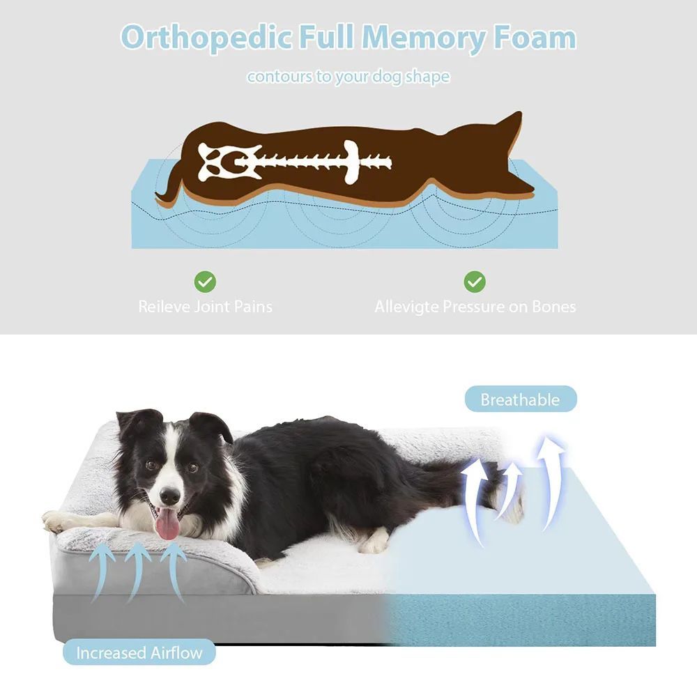 Waterproof Dog Sofa Bed – Large, for Dogs & Cats