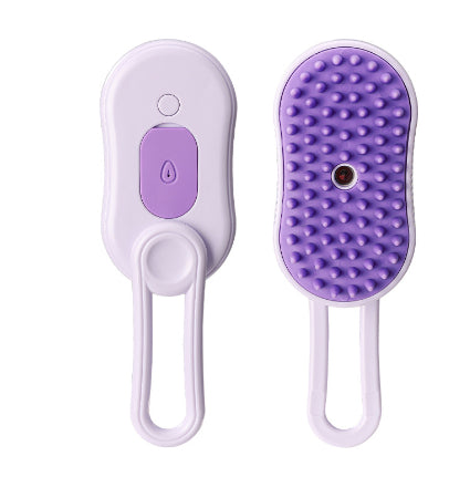 Steamy Cat & Dog Brush 3-in-1 – Electric Spray Comb